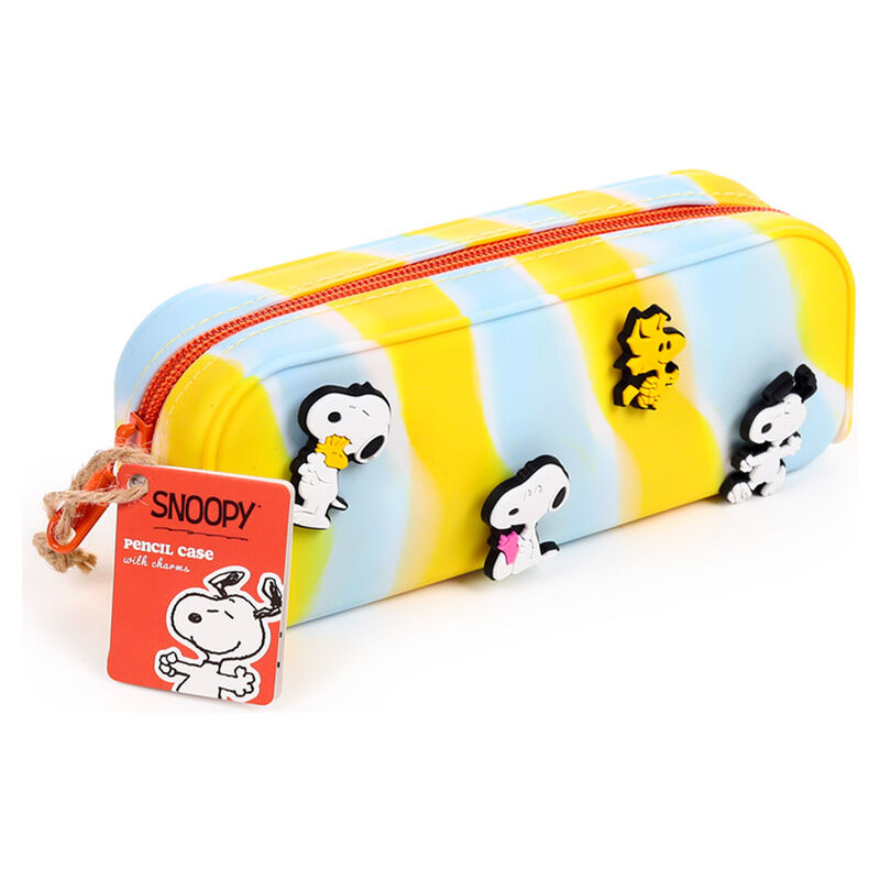 Estuche Peanuts de Snoopy y Woodstock en amarillo y azul claro - 2