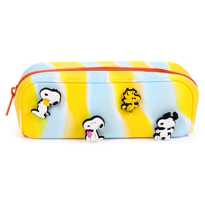 Estuche Peanuts de Snoopy y Woodstock en amarillo y azul claro - 3