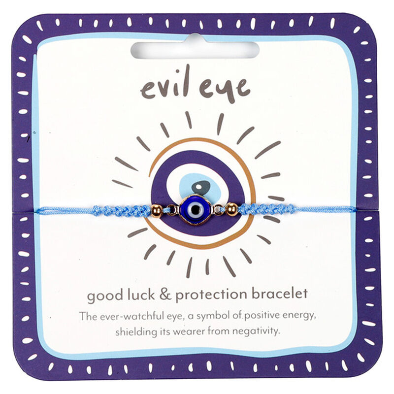 Pulsera PUCKATOR con motivo de ojo turco azul sobre tarjeta decorada - 4
