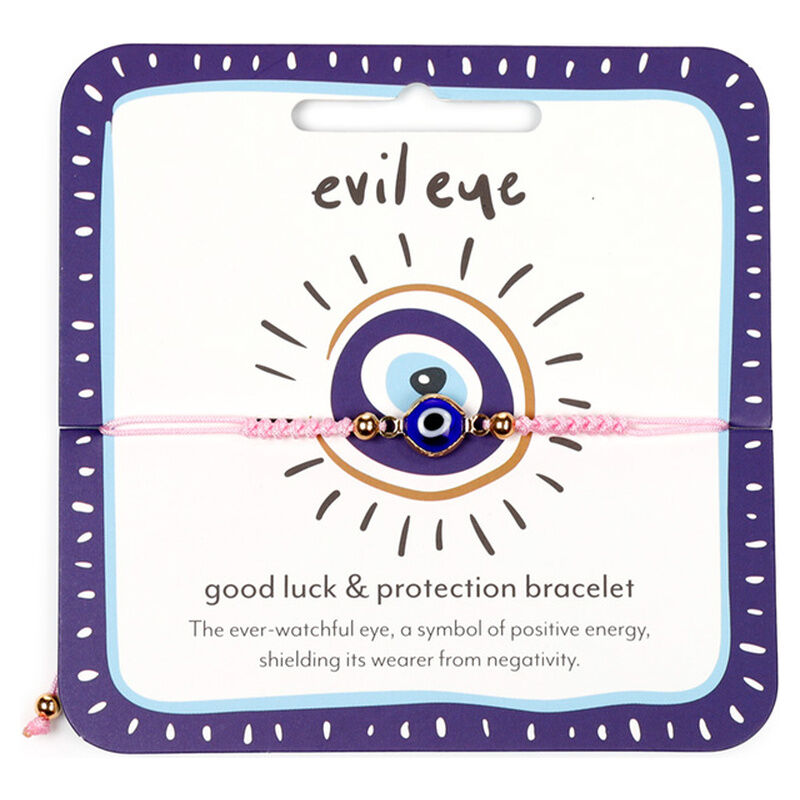Pulsera PUCKATOR con motivo de ojo turco azul sobre tarjeta decorada - 5