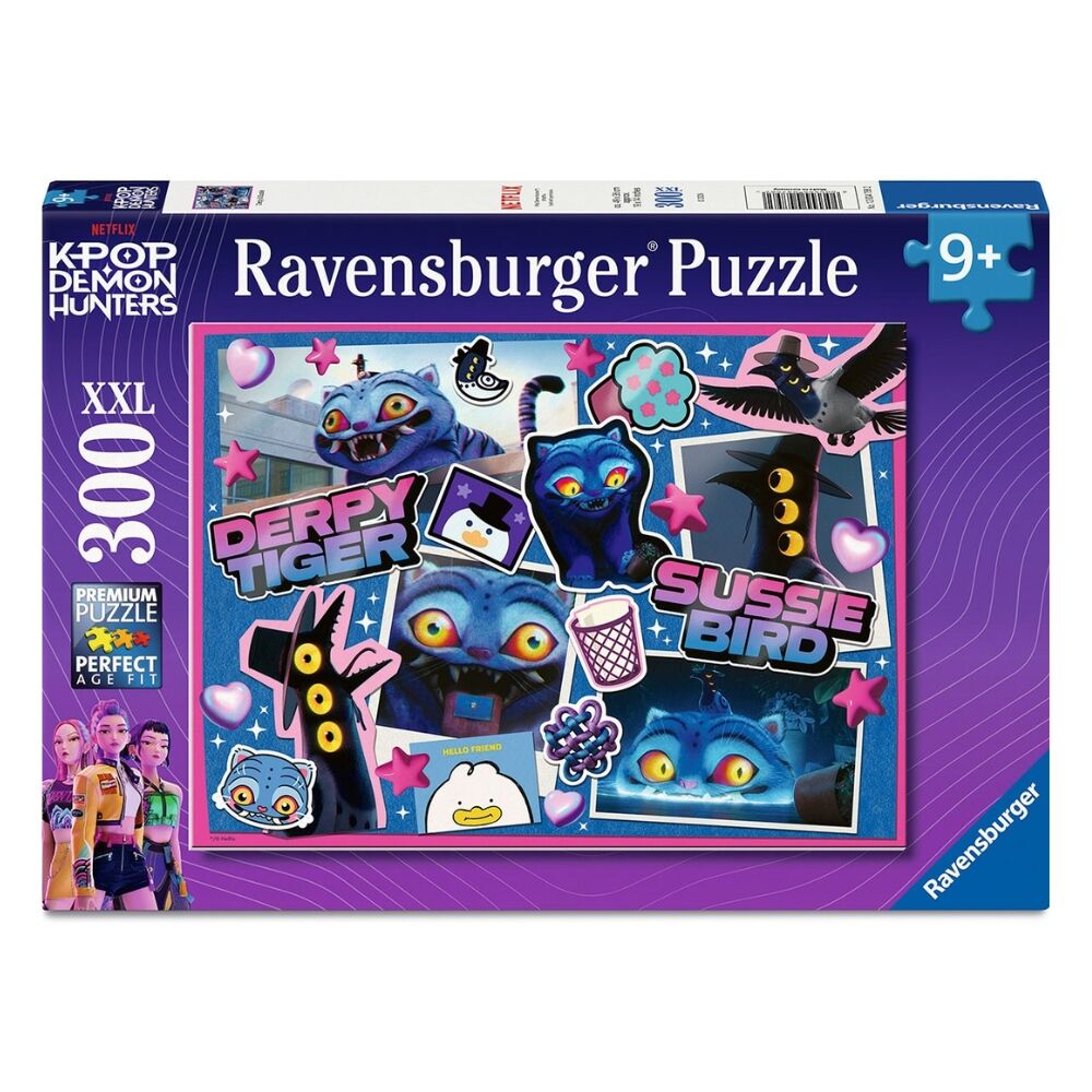 Caja del puzzle Ravensburger XXL de 300 piezas de KPop Demon Hunters