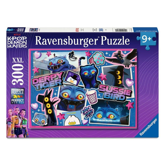 Caja del puzzle Ravensburger XXL de 300 piezas de KPop Demon Hunters