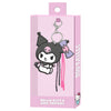 Llavero charm de Kuromi Hello Kitty en negro, rosa y lila