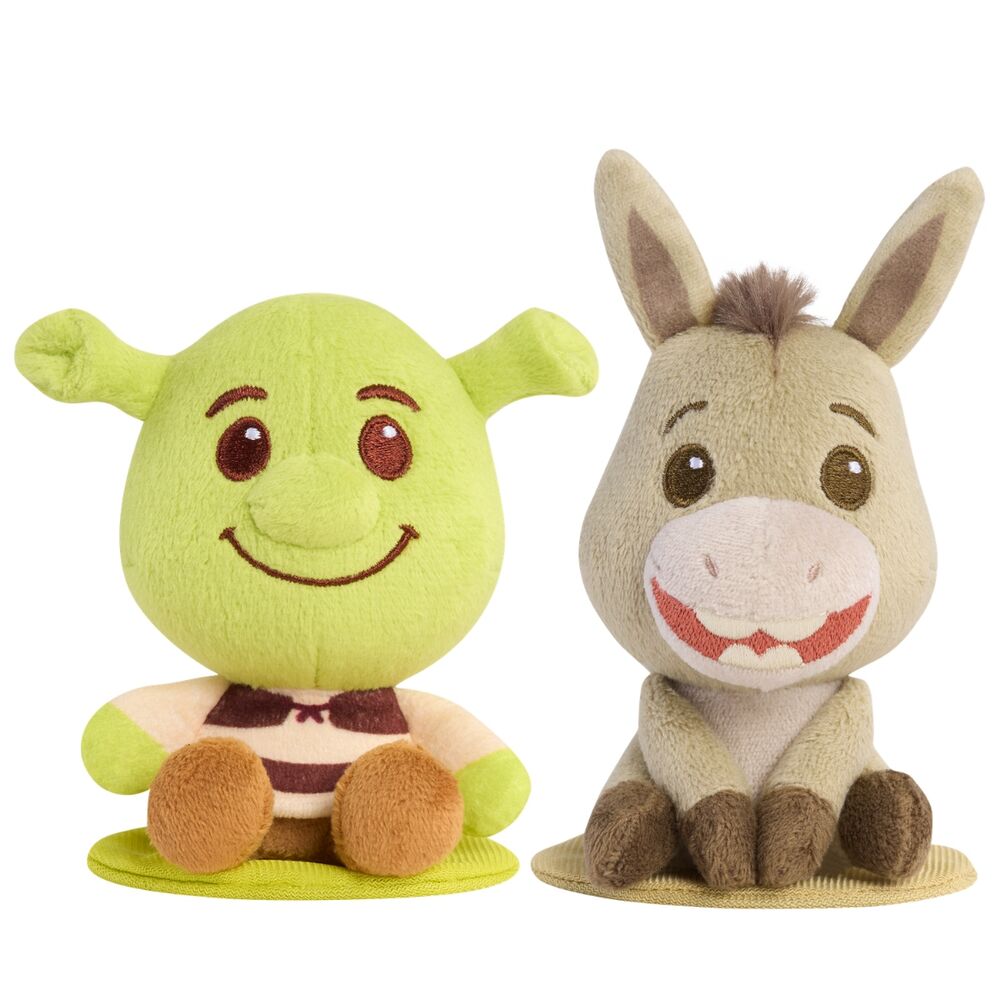 Peluches de hombro de Shrek y Asno de 9,3 cm