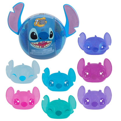 Cápsula sorpresa con figura Squish de Stitch Disney en surtido de colores