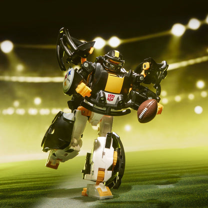 Figura Transformers NFL Steelsmash de 14 cm con casco Steelers - 3
