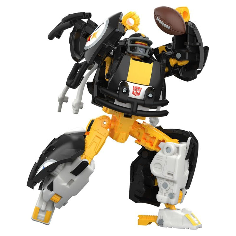Figura Transformers NFL Steelsmash de 14 cm con casco Steelers - 2