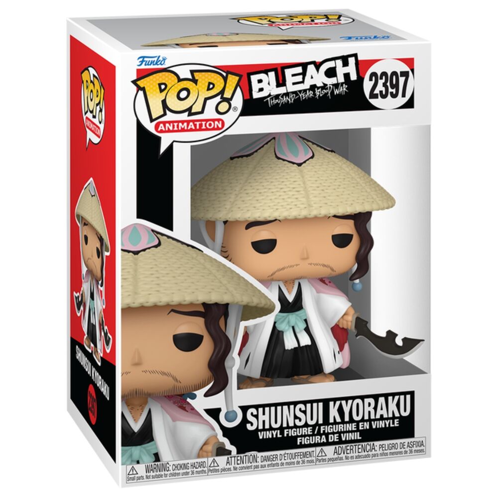 Figura Funko POP! de Shunsui de Bleach con sombrero de paja y dos espadas - 2