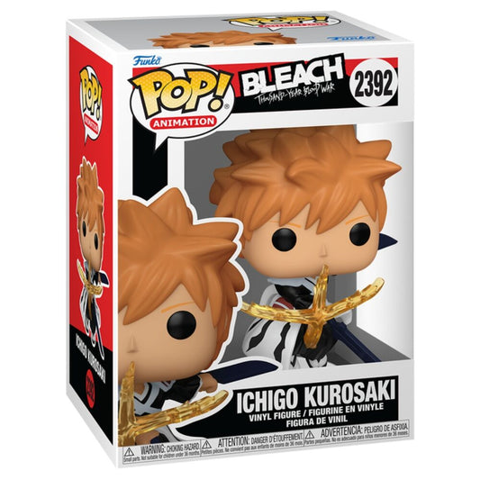 Figura Funko POP! de Ichigo de Bleach con espadas y efecto dorado - 2
