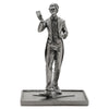 Figura del Joker de Batman DC Comics en resina gris sobre base rectangular