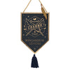 Colgante de pared azul de madera Wingardium Leviosa de Harry Potter