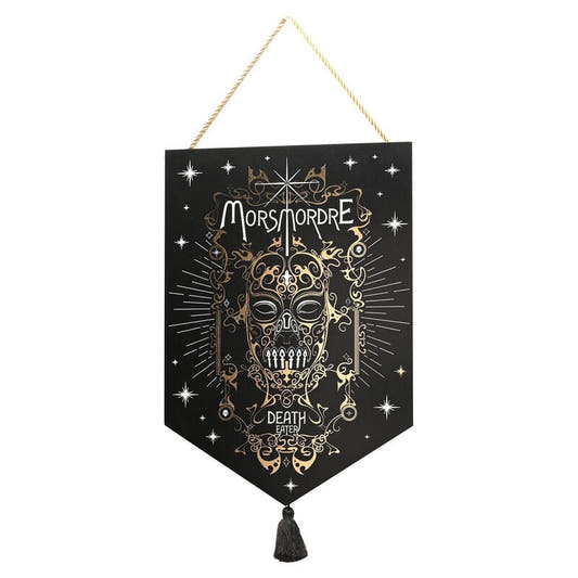 Colgante mural negro Morsmordre de Harry Potter con borla
