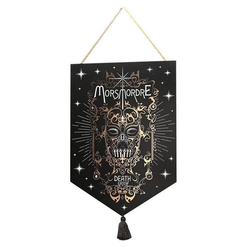 Colgante mural negro Morsmordre de Harry Potter con borla