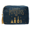 Neceser azul de terciopelo Hogwarts Potions de Harry Potter con frascos y borla dorada