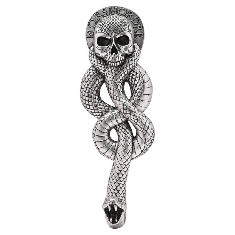 Placa Marca Tenebrosa Dark Arts de Harry Potter con calavera y serpiente