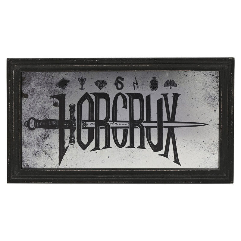 Placa espejo negra Horrocrux Dark Arts de Harry Potter