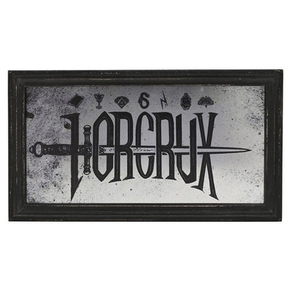 Placa espejo negra Horrocrux Dark Arts de Harry Potter