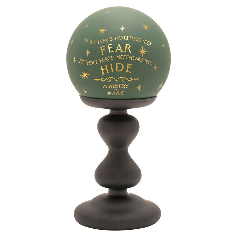 Lámpara decorativa de vidrio verde del Ministerio de Magia de Harry Potter