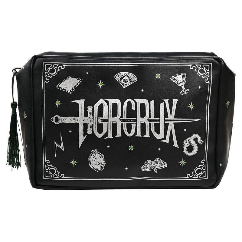 Neceser negro Harry Potter Horrocrux Dark Arts con borla lateral