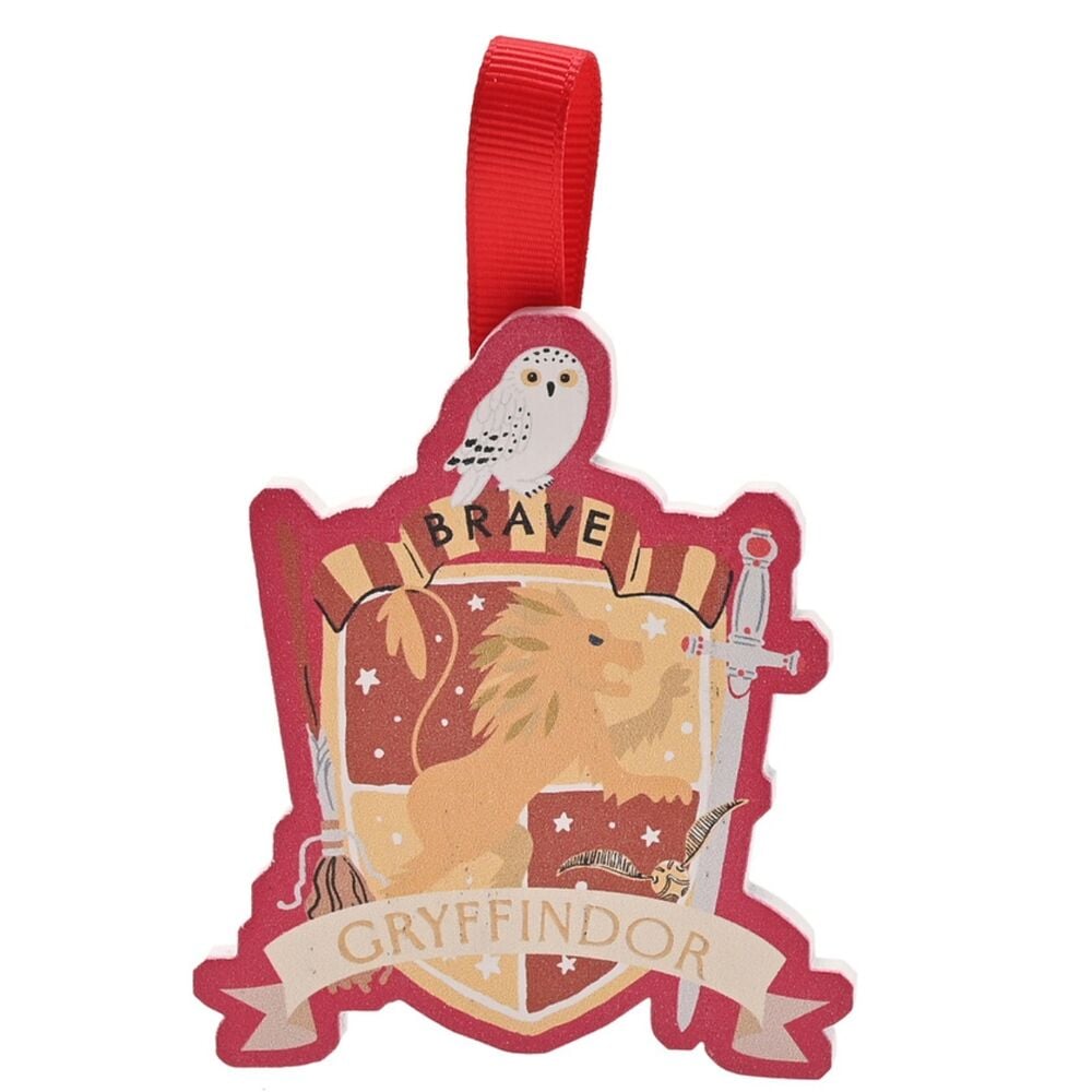 Mini colgador Gryffindor de Harry Potter con escudo, león y lechuza