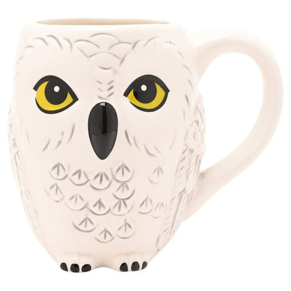 Taza 3D de cerámica con forma de Hedwig de Harry Potter