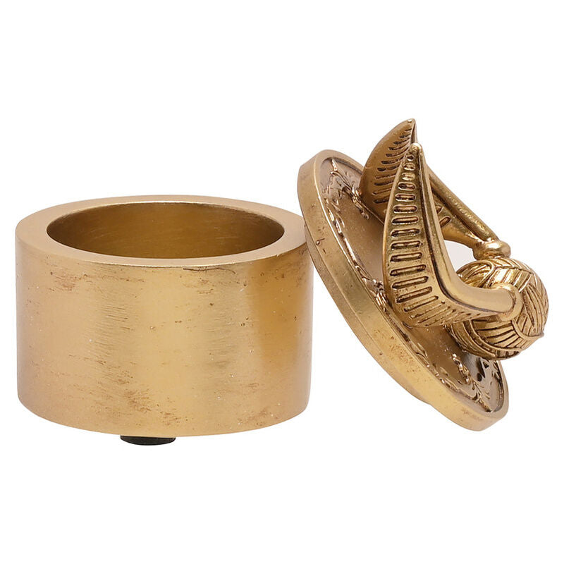 Joyero Snitch Harry Potter dorado con bola de Quidditch en 3D - 2
