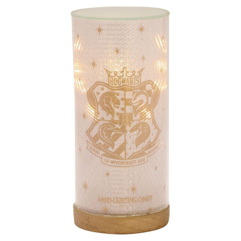 Lámpara tubular Lumos de Harry Potter con base de madera y luz LED - 2