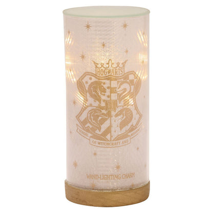 Lámpara tubular Lumos de Harry Potter con base de madera y luz LED - 2