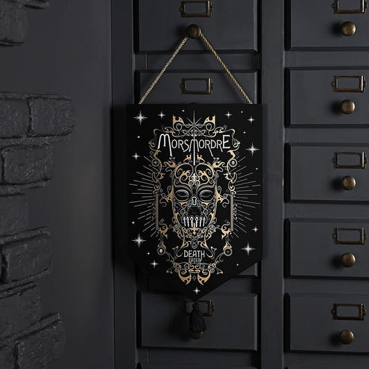 Colgante mural negro Morsmordre de Harry Potter con borla - 2