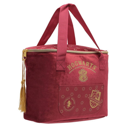 Bolsa portameriendas roja de terciopelo con diseño Gryffindor de Harry Potter - 2