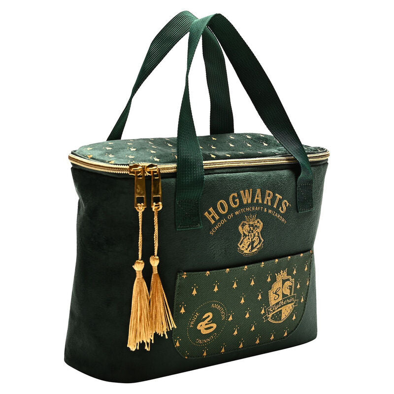 Bolsa portameriendas verde de Slytherin con detalles dorados - 2