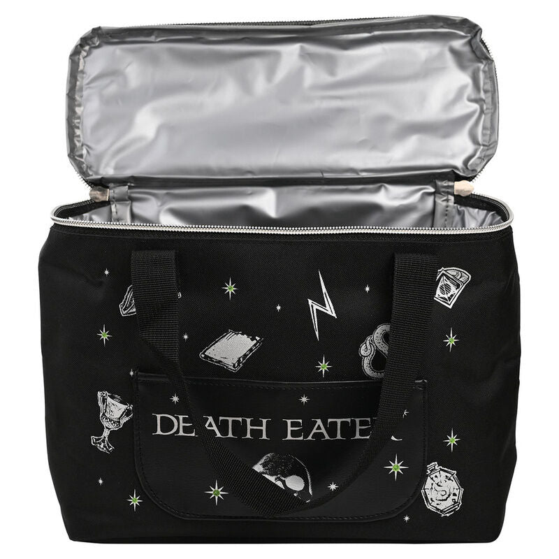 Bolsa portameriendas negra Harry Potter Mortífago con bolsillo frontal - 2