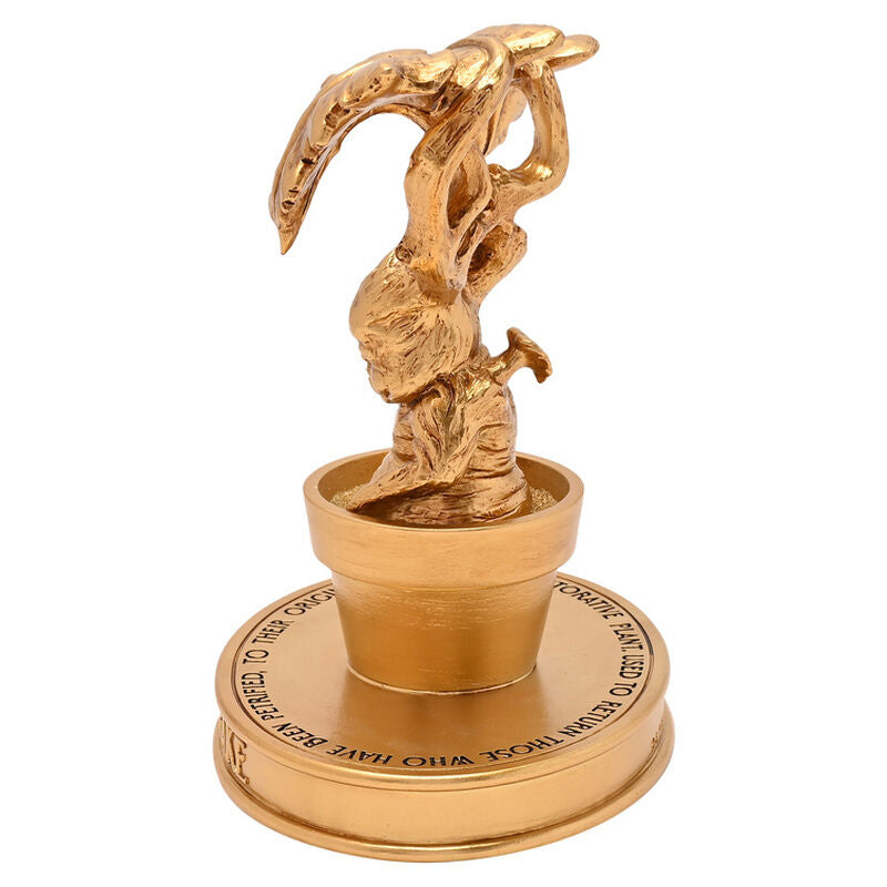 Figura dorada de la Mandrágora de Harry Potter en maceta - 2