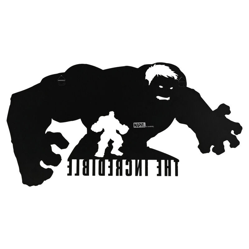 Placa de pared negra con silueta de Hulk e inscripción The Incredible - 2