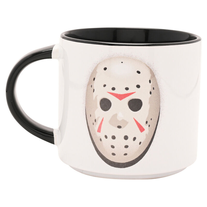 Taza de cerámica de Jason de Viernes 13 con interior y asa negros - 2