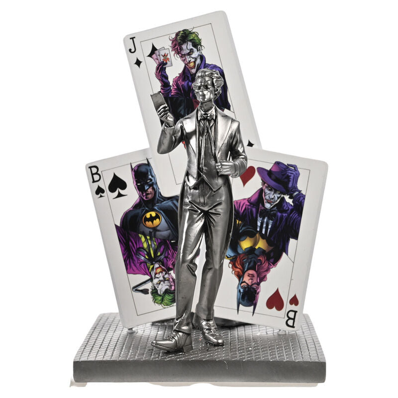 Figura de resina de Joker y Batman de DC Comics con cartas ilustradas - 3