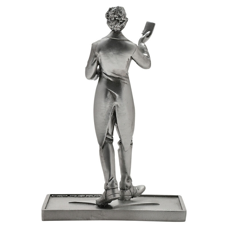 Figura del Joker de Batman DC Comics en resina gris sobre base rectangular - 3