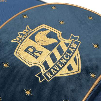 Mochila azul de Ravenclaw Harry Potter con escudo de Hogwarts en dorado - 3