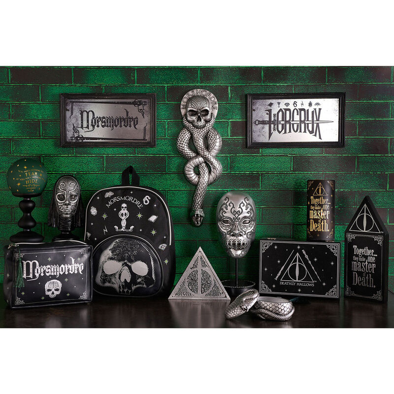 Placa espejo de madera Harry Potter con la Marca Tenebrosa y texto Morsmordre - 3
