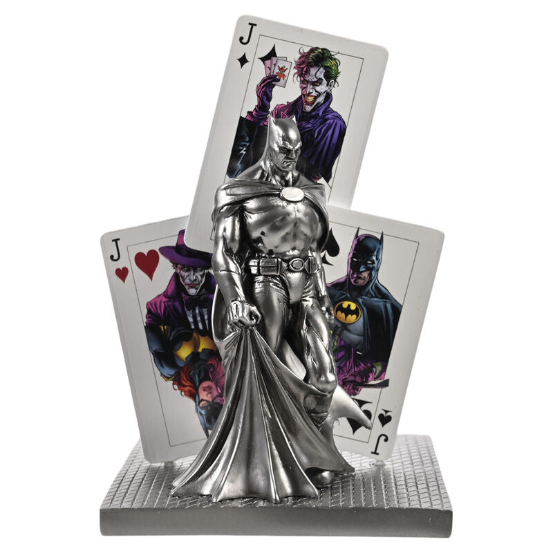Figura de resina de Joker y Batman de DC Comics con cartas ilustradas - 4