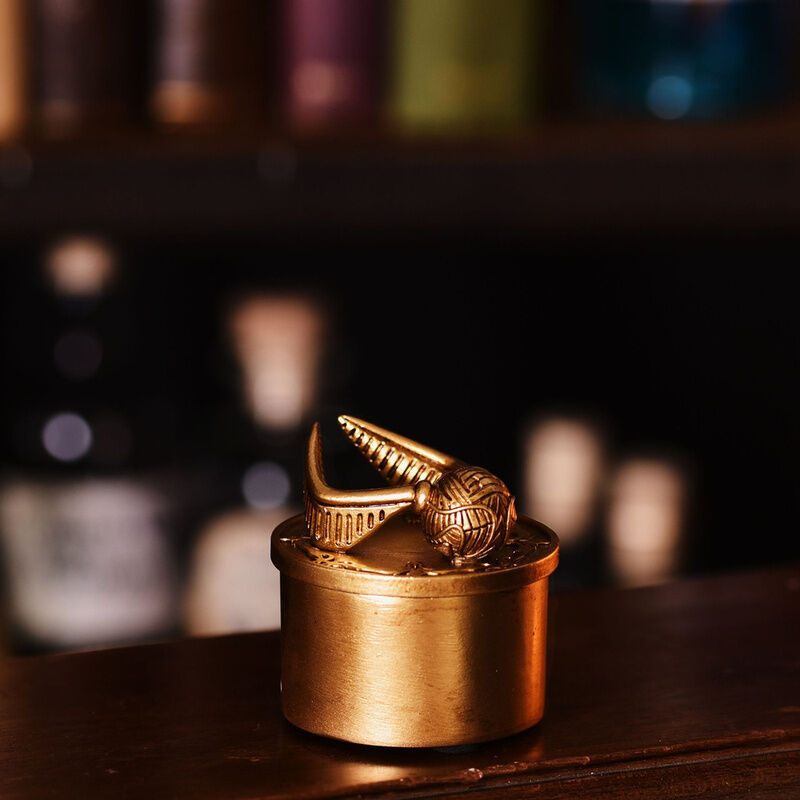 Joyero Snitch Harry Potter dorado con bola de Quidditch en 3D - 5