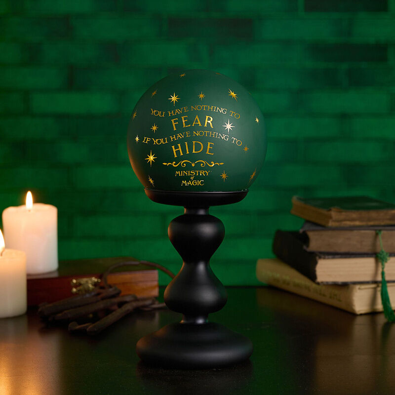 Lámpara decorativa de vidrio verde del Ministerio de Magia de Harry Potter - 5