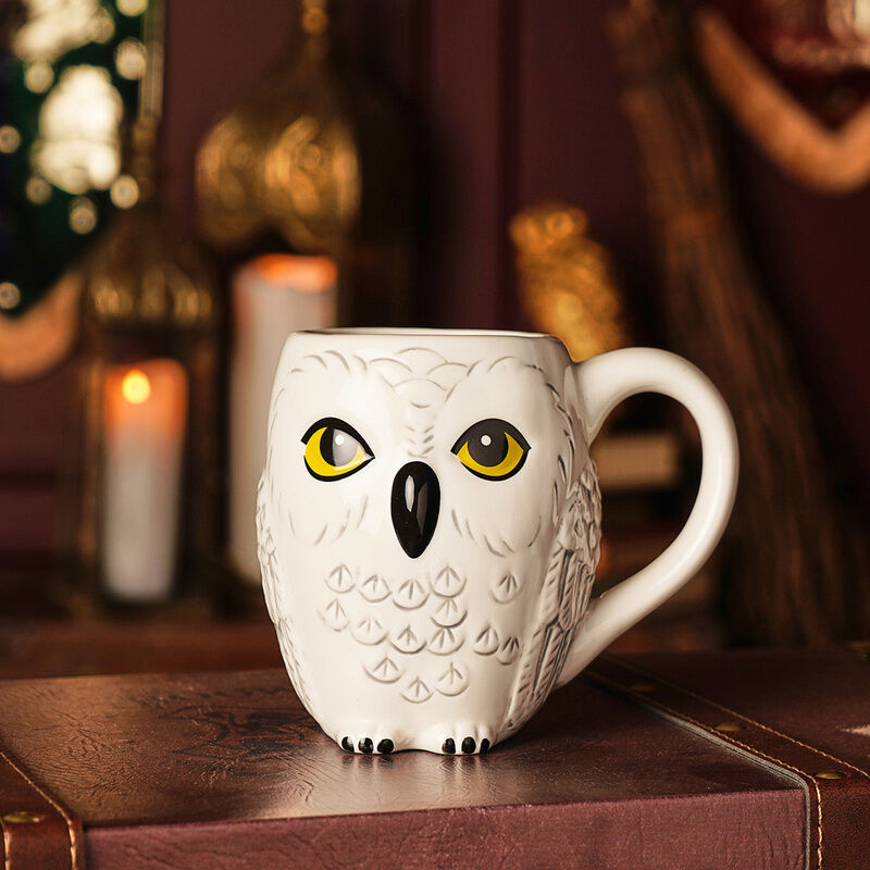 Taza 3D de cerámica con forma de Hedwig de Harry Potter - 5