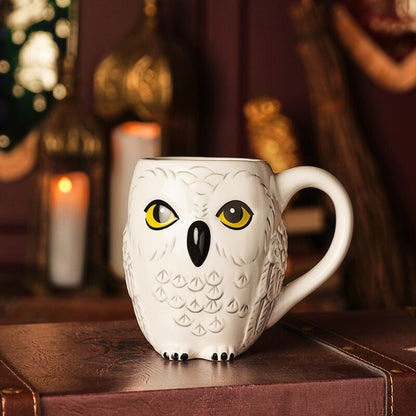 Taza 3D de cerámica con forma de Hedwig de Harry Potter - 5