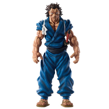 Figura Ichibansho Musashi Miyamoto de 26 cm con atuendo azul y espada
