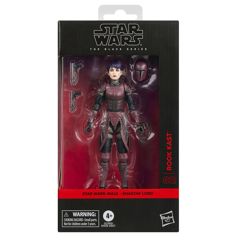 Figura articulada Rook Kast Maul Shadow Lord Star Wars con armadura granate y negra - 2