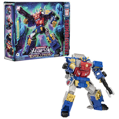 Figura articulada de Optimus Prime Transformers en rojo, azul y plateado - 2