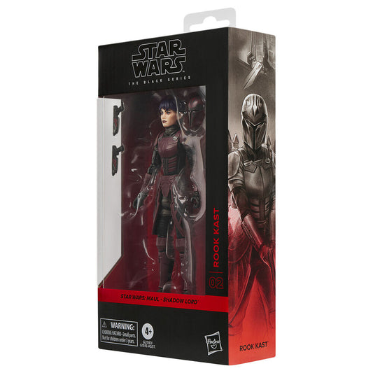 Figura articulada Rook Kast Maul Shadow Lord Star Wars con armadura granate y negra - 3