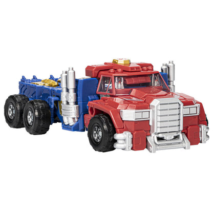 Figura articulada de Optimus Prime Transformers en rojo, azul y plateado - 3