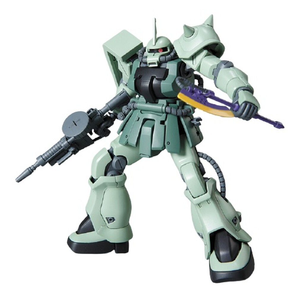 Maqueta HGUC 1/144 MS-06F-2 F2-Zaku verde de Gundam